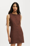 Sienna Vest Dress, CHOCOLATE - alternate image 1