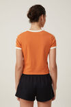 Fitted Graphic Longline Tee, B CREST/WARM COPPER - alternate image 3