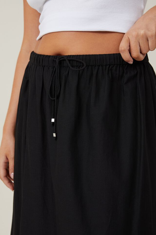 Rylee Lace Maxi Skirt, BLACK