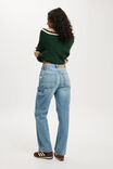 Loose Straight Jean, BELLS BLUE/CARPENTER - example image 3