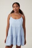 Summer Tiered Mini Dress, COASTAL BLUE - alternate image 1