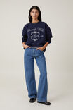 Classic Fleece Graphic Crew Sweatshirt, BEVERLY HILLS / WINTER NIGHT - alternate image 2