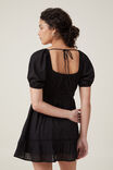 Bobby Tiered Mini Dress, BLACK - alternate image 3