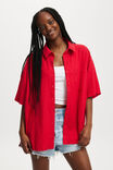 Blusa - Haven Short Sleeve Shirt, RED - vista alternativa 1