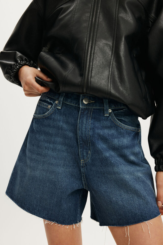 High 90 S Denim Short, PURE BLUE RAW