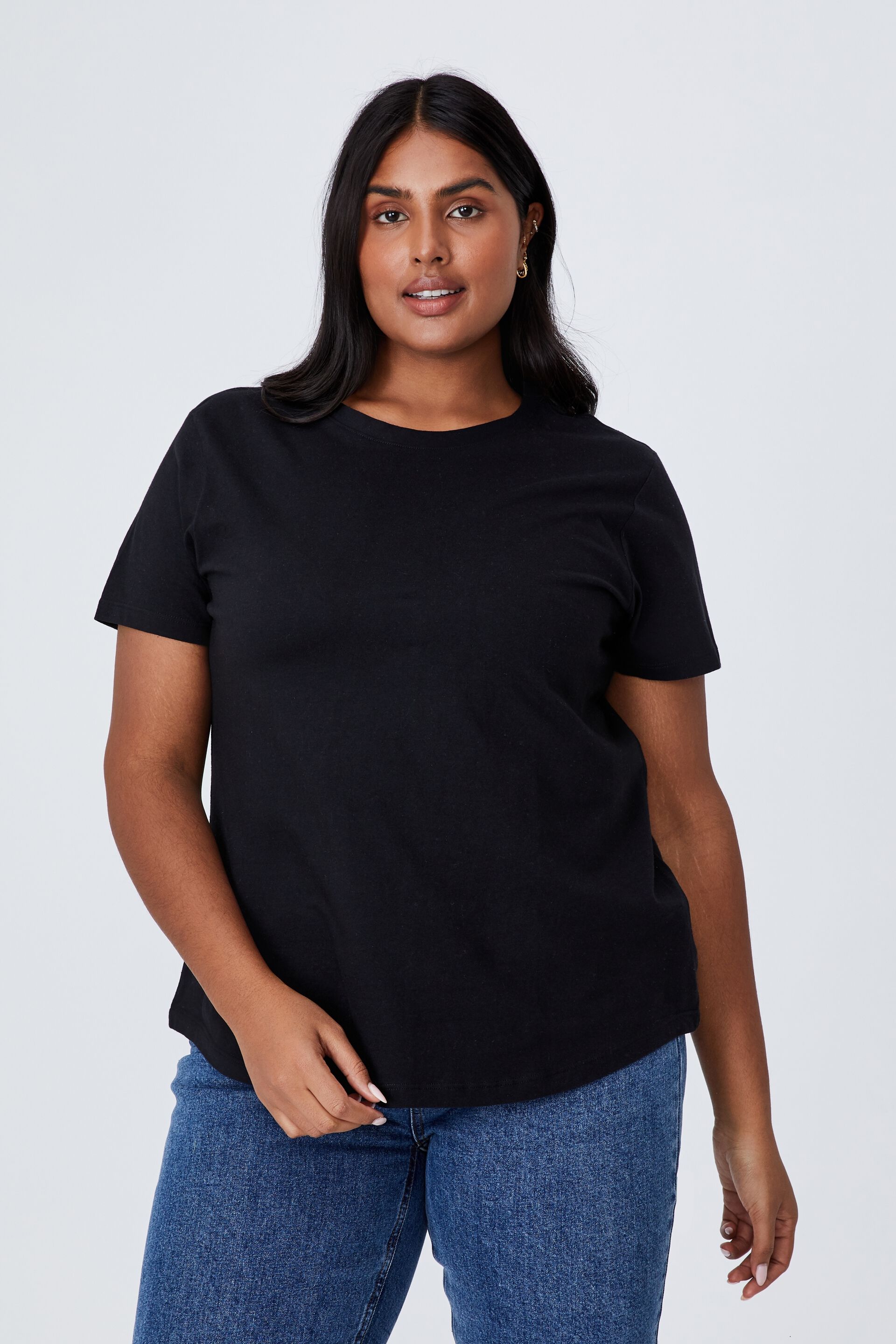 women's plus size crew neck tee shirts Hot Sale - OFF 68%