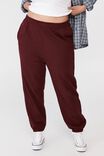 Curve Classic High Waist Track Pant, RICH BERRY - alternate image 2