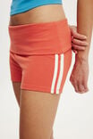 Maple Foldover Micro Short, CORAL SIDE STRIPE - example image 4