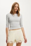 Celeste Lace Short, STONE - example image 2