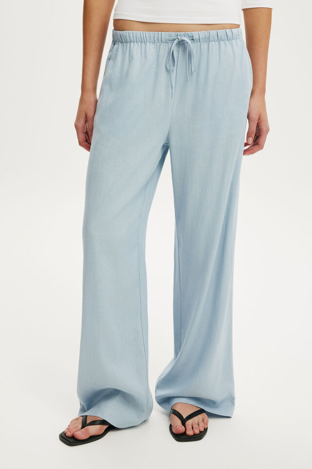Haven Wide Leg Pant, ICED MARINE / PIPING