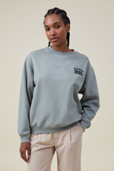 Classic Graphic Crew Sweatshirt, 95 ACADEMY/ TINTED SAGE