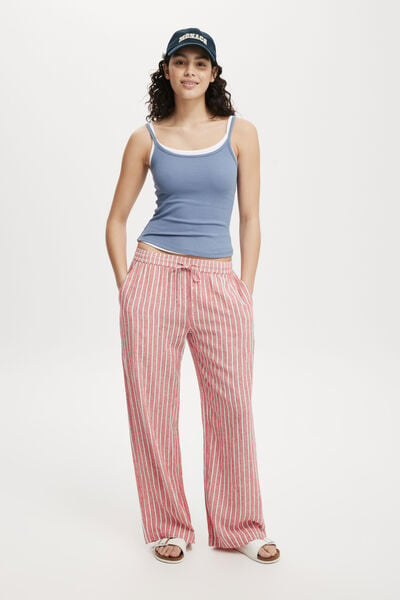 Haven Wide Leg Pant, DUTCH STRIPE RED