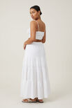 Haven Tiered Maxi Skirt, WHITE - example image 2