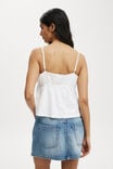 Haven Button Front Cami, WHITE - alternate image 3