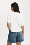 Haven Tie Front Short Sleeve Top, WHITE - alternate image 3