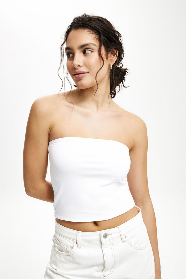 All Day Tube Top, WHITE