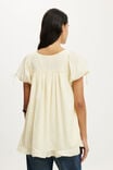 Eliza Babydoll Tunic Top, VANILLA GLOW - example image 3