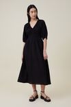 Brooklyn Full Sleeve Midi Dress, BLACK - alternate image 1
