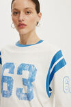 3/4 Sleeve Graphic Tee, 63 / VINTAGE WHITE - example image 4