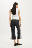 Capri Fleece Sweatpant, SHADOWSTONE/WHITE STRIPE - example image 2