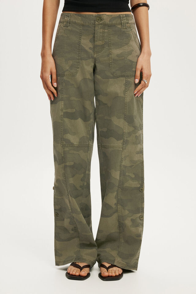 Cal&ccedil;a - Lexi Low Rise Utility Pant, NIKKI CAMO