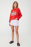 Hello Kitty Crew Sweatshirt, LCN SAN HELLO KITTY/CANDY APPLE