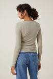 Camiseta - Hazel Boat Neck Long Sleeve Top, DESERT SAGE - vista alternativa 3