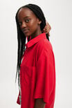 Blusa - Haven Short Sleeve Shirt, RED - vista alternativa 4