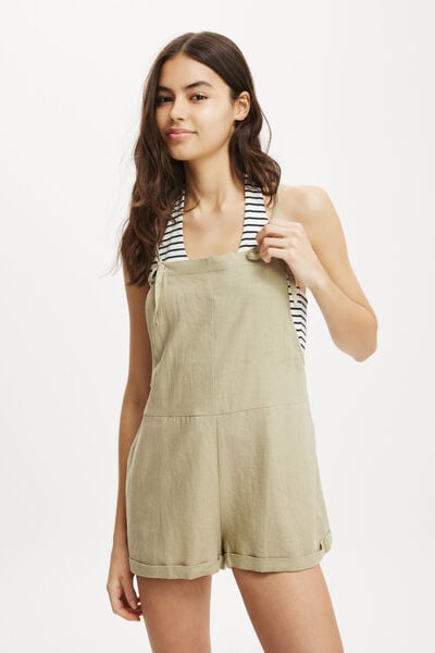 Addison Beach Playsuit, DESERT SAGE