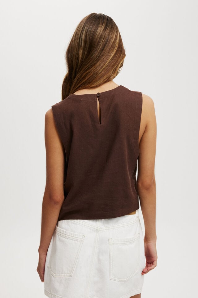 Haven Shell Top, CHOCOLATE