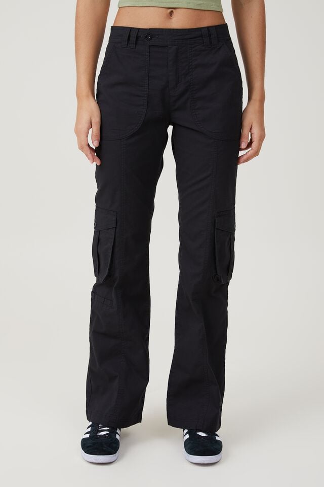 ASOS DESIGN Tall oversized cargo pants in washed black