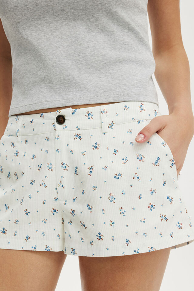 Blake Tailored Short, INDY DITSY PINSTRIPE COSMIC STAR
