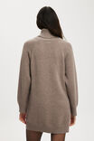 Lux Roll Neck Knit Mini Dress, ACORN MARLE - alternate image 3