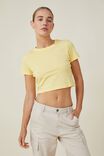 The Baby Tee, PALE YELLOW - alternate image 1