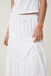 Haven Tiered Maxi Skirt, WHITE - alternate image 3