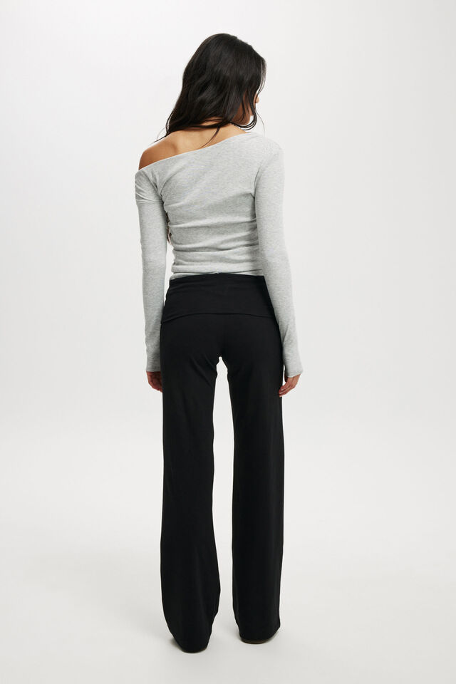 Bella Straight Leg Pant, BLACK