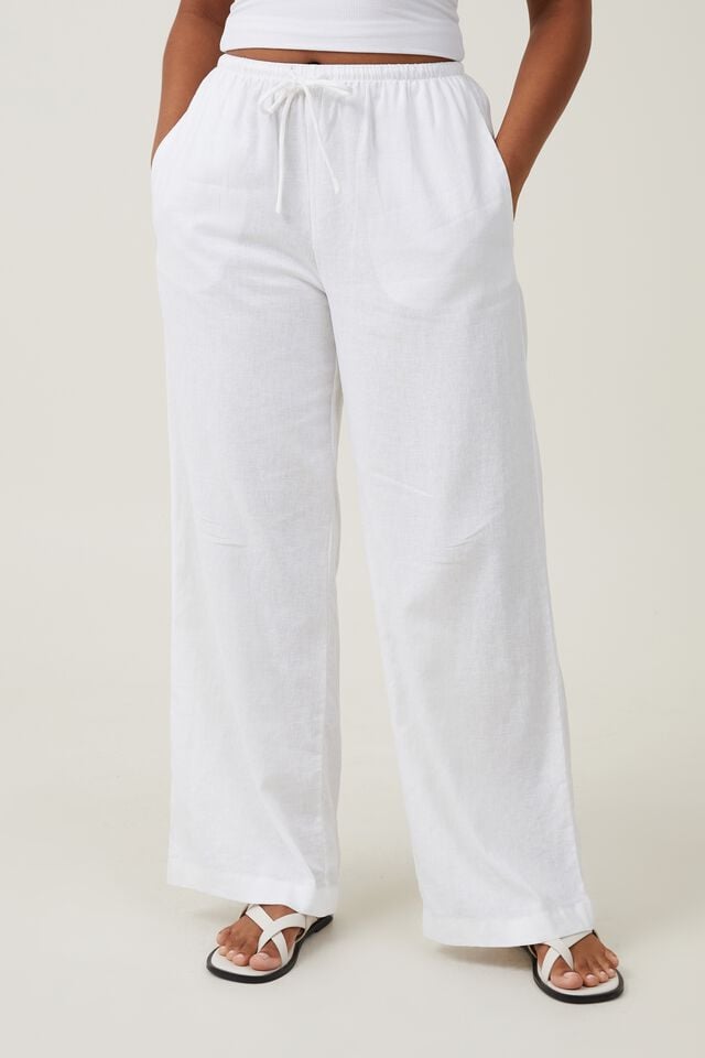 Haven Wide Leg Pant Asia Fit, WHITE