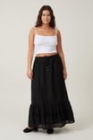 Rylee Lace Maxi Skirt, BLACK - alternate image 1