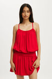 Isla Mini Dress, RED PETAL - example image 2