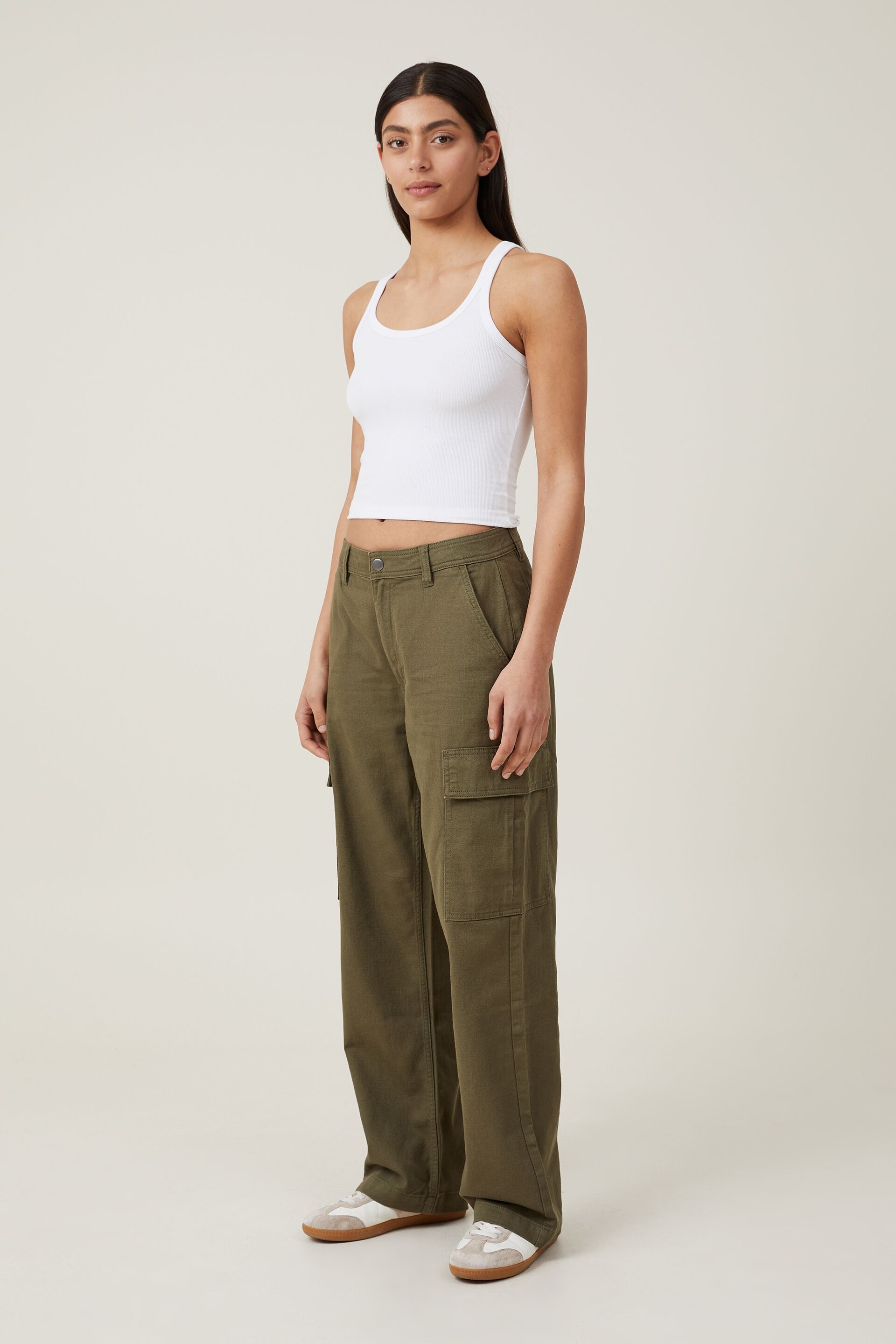 Loom Black Cotton Cargo Pants | Urban Outfitters UK