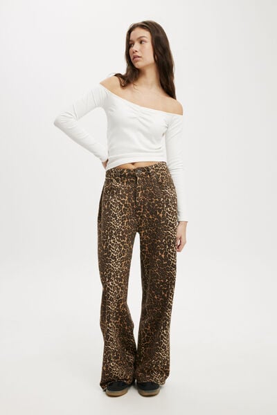 Super Baggy Jean, LEOPARD/CARPENTER