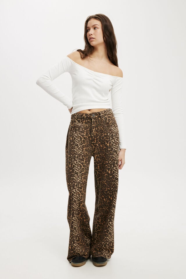 Super Baggy Jean, LEOPARD/CARPENTER