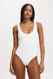 Cleo Scoop Neck Low Back Bodysuit, VINTAGE WHITE - alternate image 5