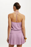 Vestido - Chloe Halter Mini Dress, MADI STRIPE MYSTIC PLUM/LAVENDULA - vista de exemplo 3