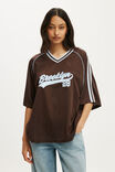 The Raglan Graphic Jersey, BROOKLYN / DARK OAK - example image 1