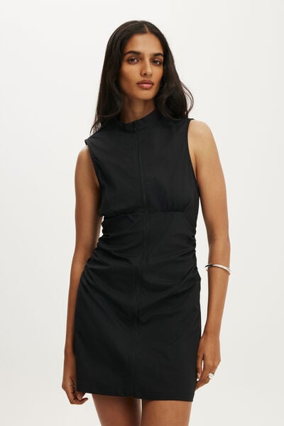 Jayden Sleevless Mini Dress, BLACK