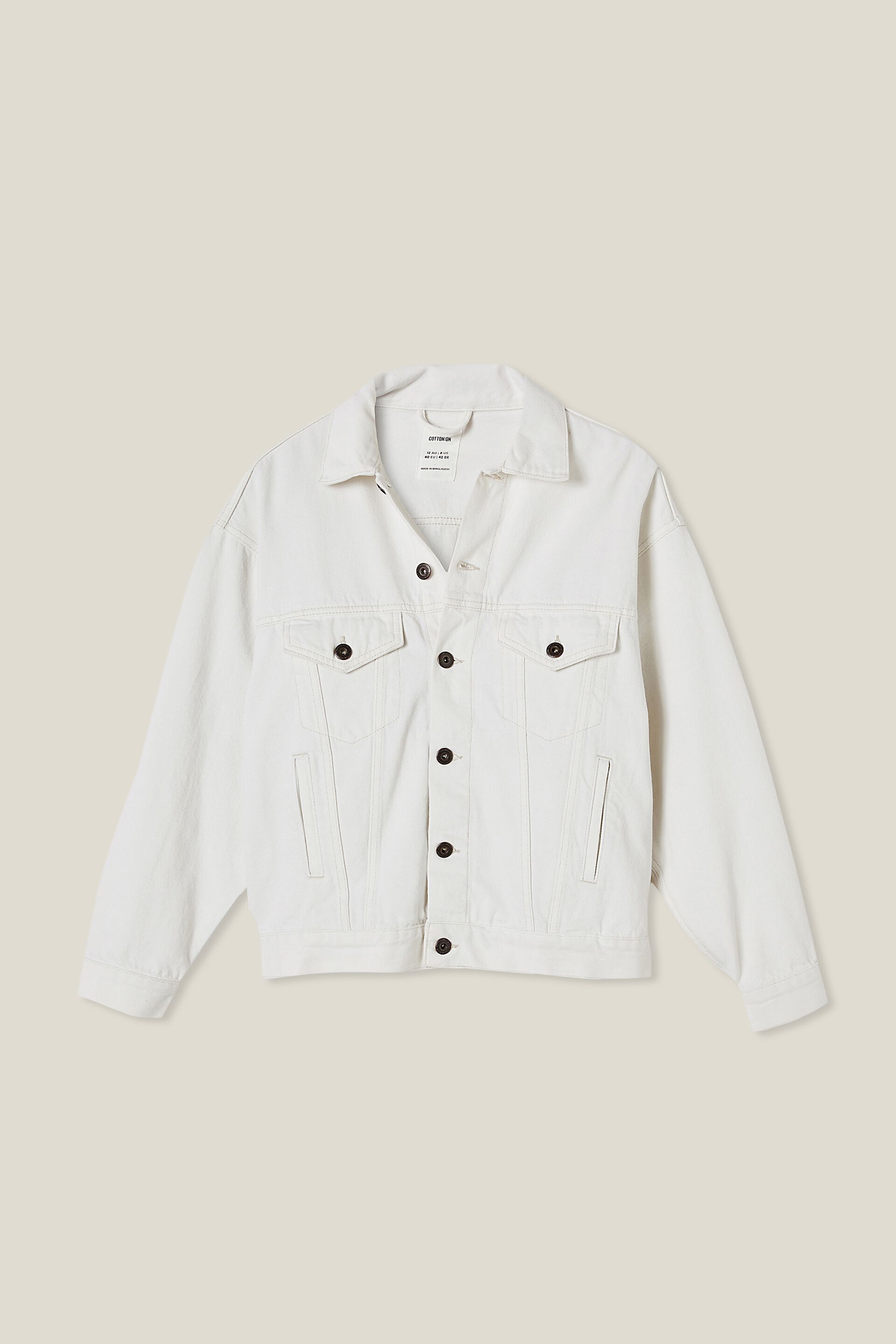 cotton on oversized denim jacket