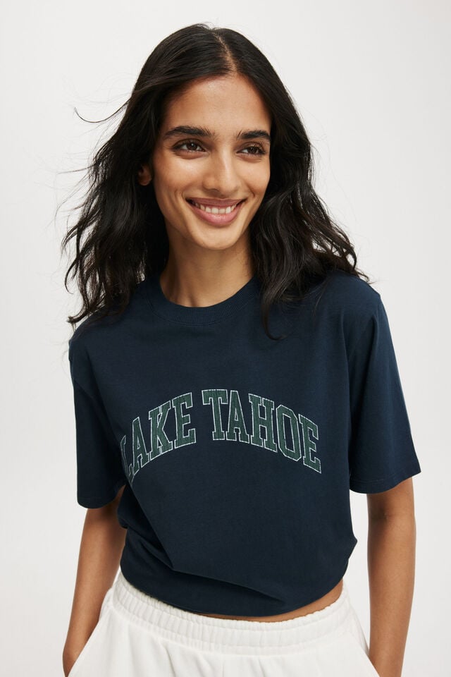 Regular Fit Graphic Tee, LAKE TAHOE/ INK NAVY