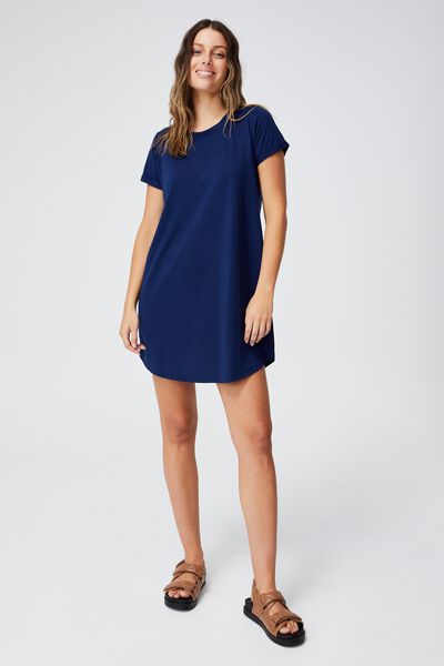 Tina Tshirt Dress 2, MEDIEVAL BLUE
