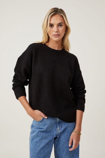Tricôs - Luxe Pullover, BLACK
